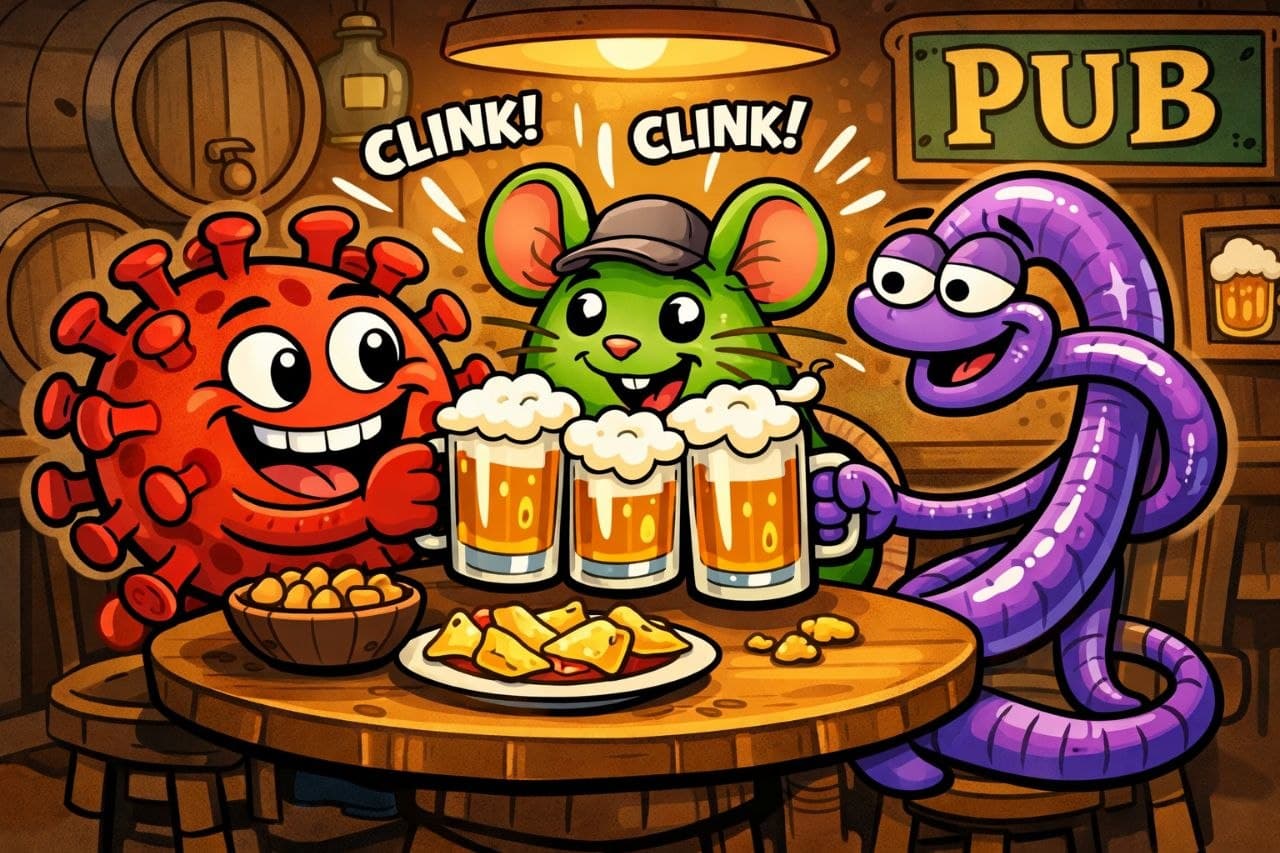The relatives at the pub — virus, hantavirus, ebola